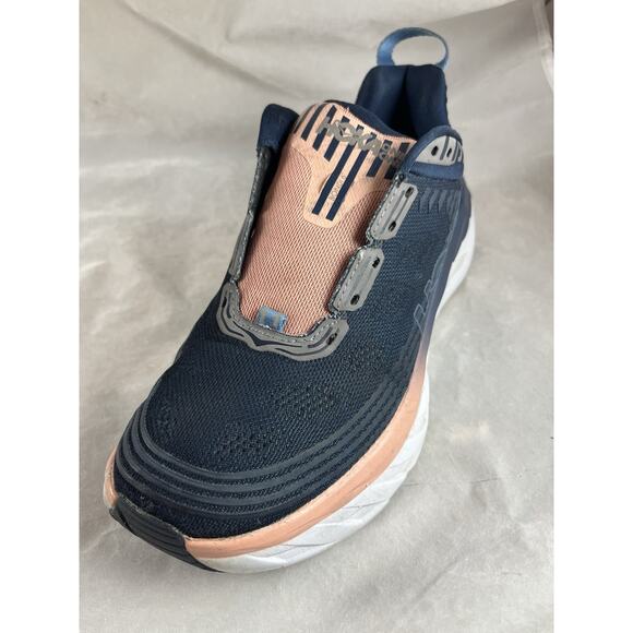 HOKA One One Bondi 6 Mood Indigo Pink Running Shoes US Womens Size 7 D Wide - Picture 8 of 10